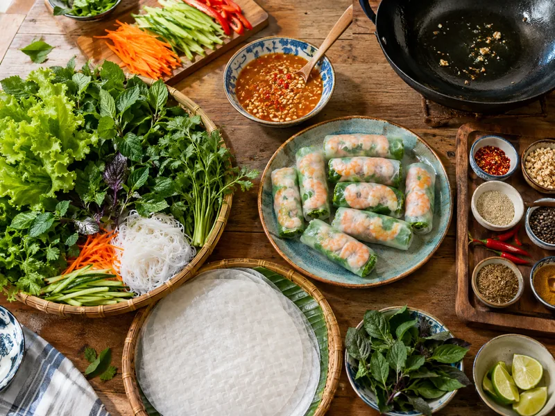 Lớp học nấu ăn Hà Nội kèm đi chợ